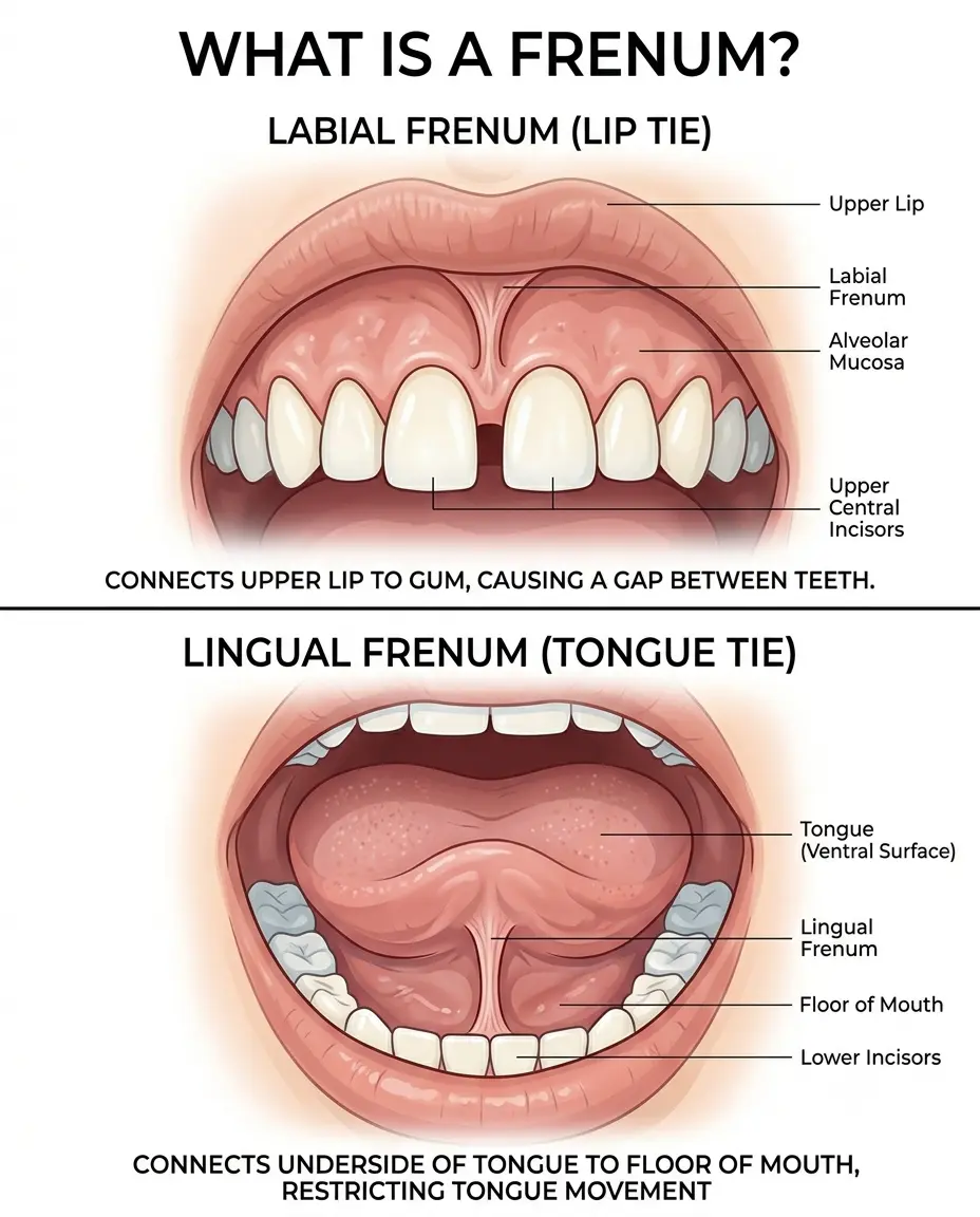 Frenum anatomy labial and lingual – Kocaqi Dental Albania