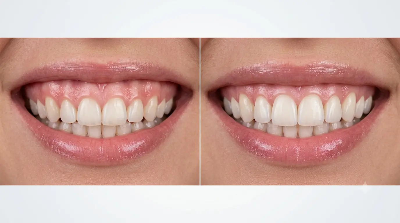 Gum alignment before and after – Kocaqi Dental Clinic Tirana Albania
