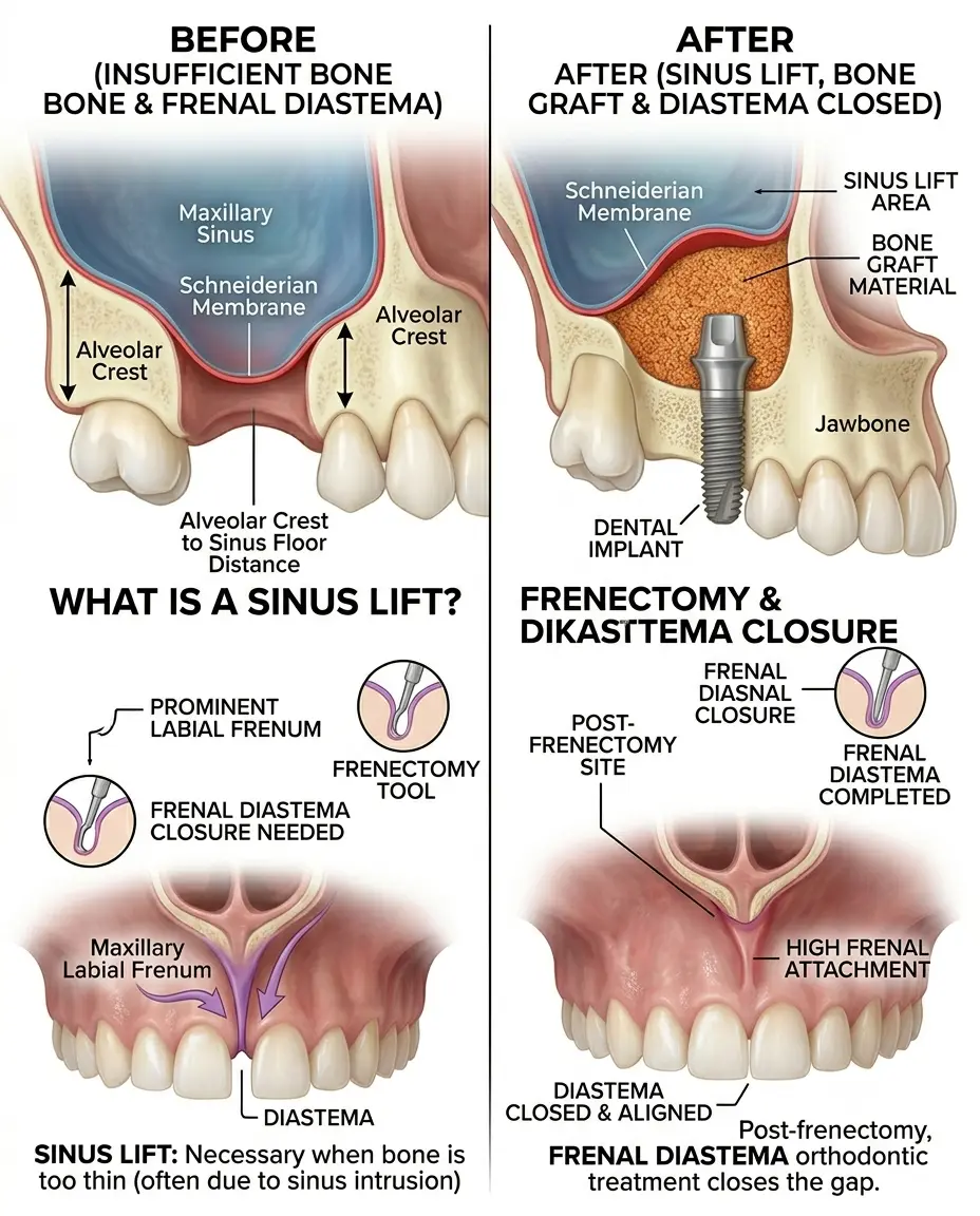Sinus lift anatomy before and after diagram – Kocaqi Dental Albania